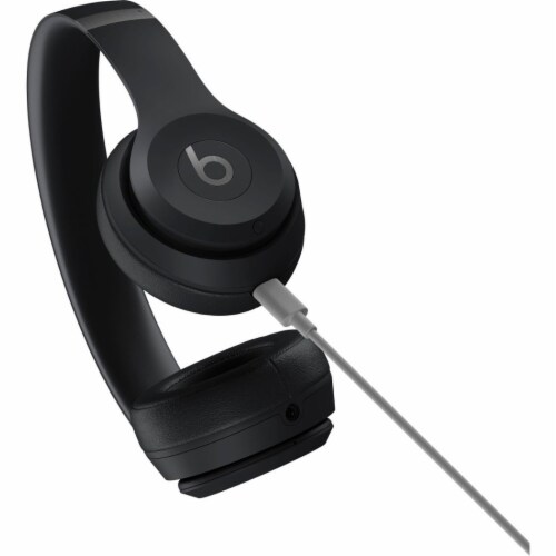 Beats Solo 4 True Wireless On-Ear Headphones - Matte Black Perspective: back