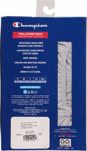 Champion® Polyspan Total Support Pouch Boxer Briefs Perspective: back