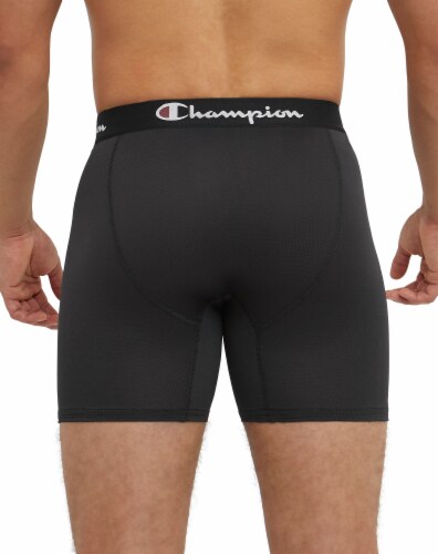 Champion Light Weight Stretch Mesh Boxer Brief - Assorted / Small Perspective: back