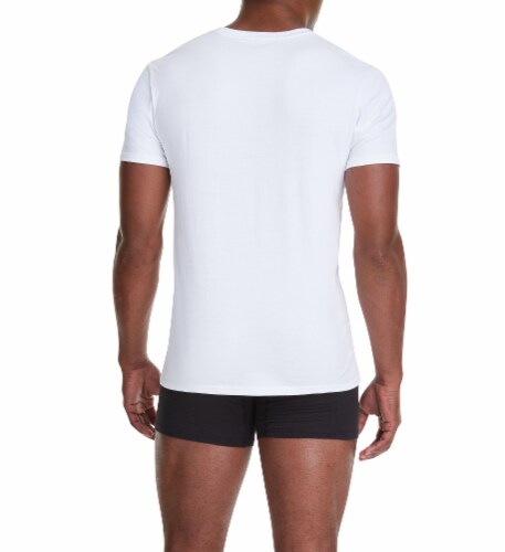Champion Men;s Cotton White Tee - M Perspective: back