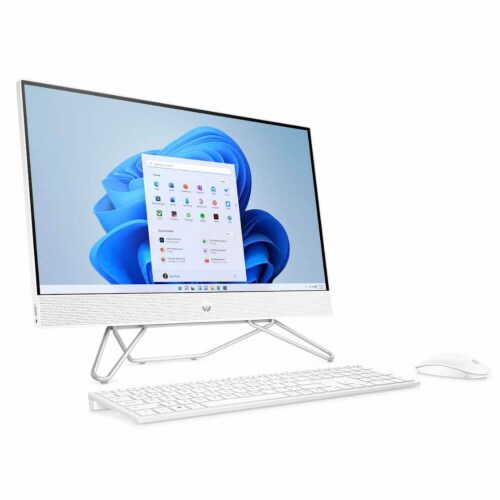 HP 24CB1170 23.8 inch All-in-One Desktop PC - Intel Core i5-1235U - 8GB/512GB - White Perspective: back