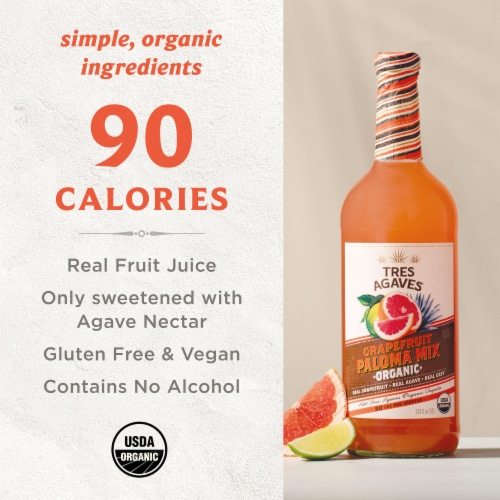 Tres Agaves® Grapefruit Paloma Mix Perspective: back