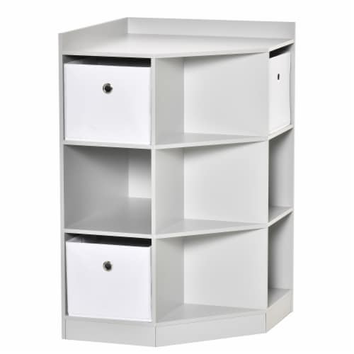 Kids Cube Storage Shelves with Bins and Large Storage for Kids Bedroom,  White, 1 Unit - Fry's Food Stores