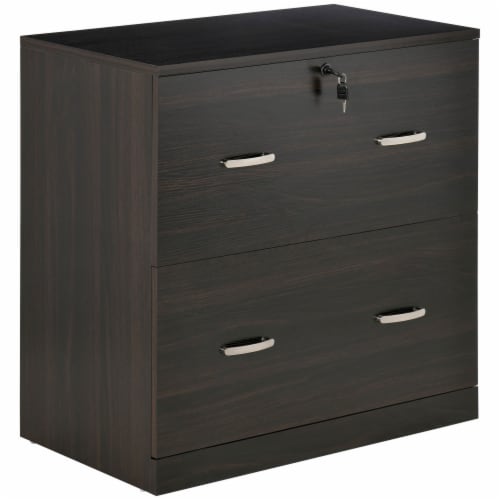Vertical Office File w/2 Drawers, Lock & Keys for A4 Size