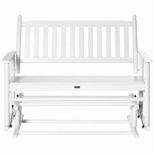 White porch glider discount