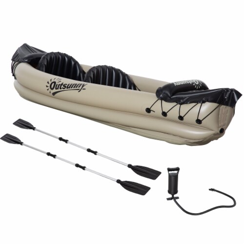 Inflatable Kayak for Adults, 2 Person Fishing Kayak, Portable Bag, Blow Up  Boat, 1 Unit - Foods Co.