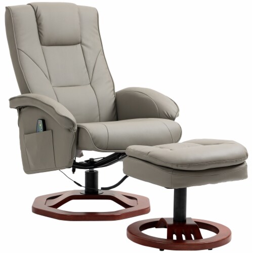Homcom faux leather online massage recliner chair