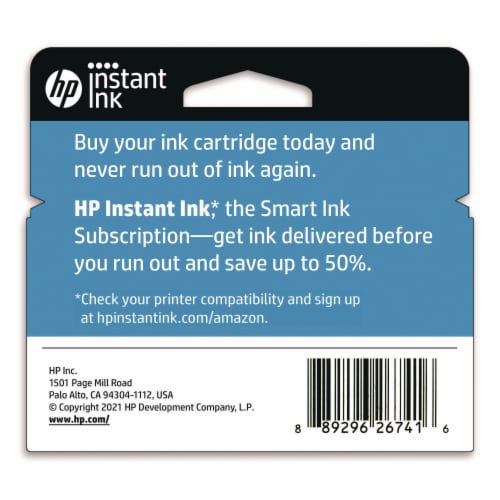 Hewlett Packard 923 Cyan Original Ink Cartridge (4K0T0LN) Perspective: back