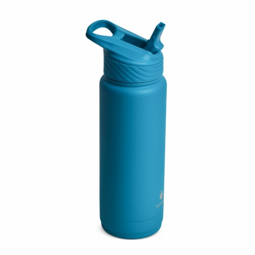 Manna™ Timber Bottle - Teal Perspective: back