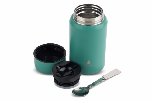 Manna Blue Insulated Food Jar Perspective: back