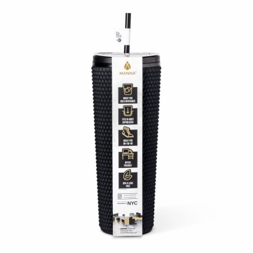 Manna™ Studded™ Tumbler - Black Perspective: back