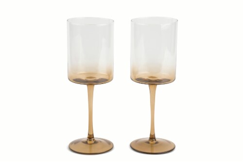Core Home Ombre Wine Glasses - Grey Perspective: back