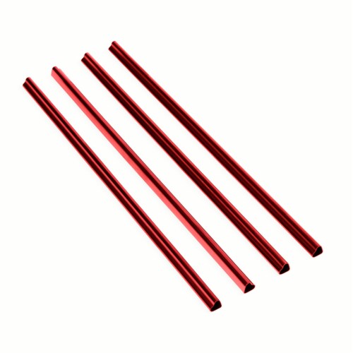 Core Home Valentine's Day Stainless Steel Heart Shaped Straws Perspective: back