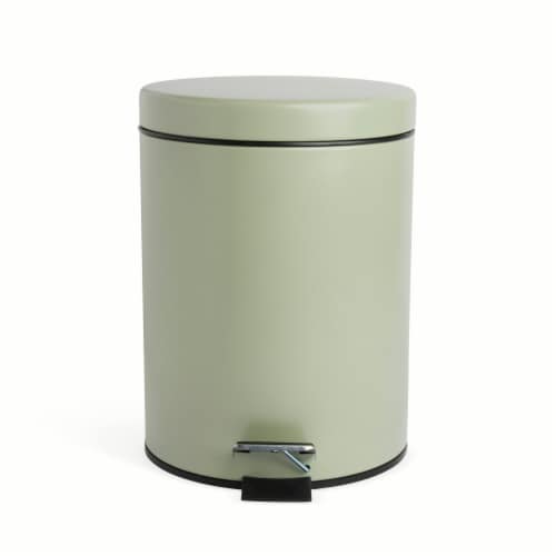 Core™Home Round Stainless Steel Trash Can - Green Perspective: back