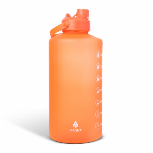 Manna Dual Lid Bottle - Orange Perspective: back