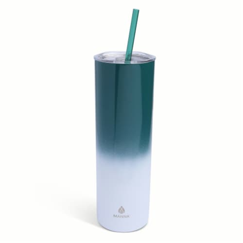 Manna Skinny Tumbler - Green Perspective: back
