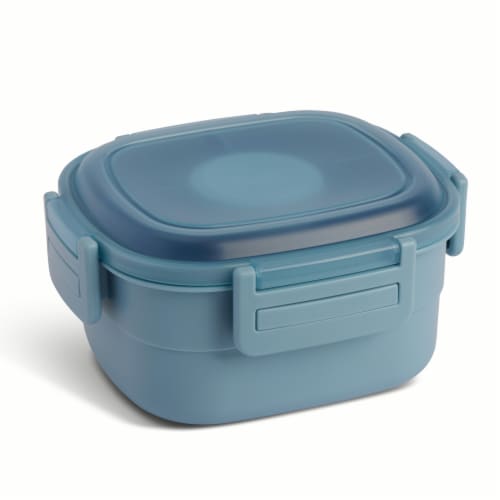 Core Home Manna Salad Bento Box - Light Blue Perspective: back