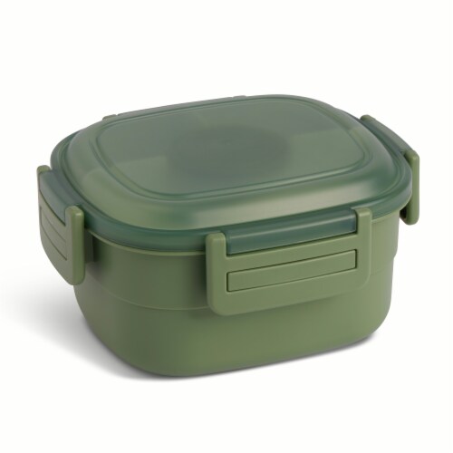 Core Home Manna Salad Bento Box - Green Perspective: back
