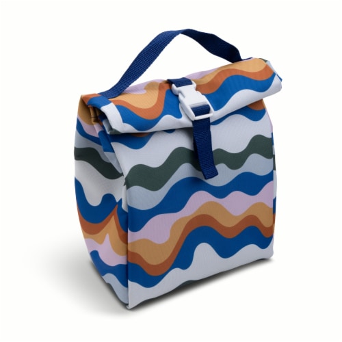 Core Home Manna Buckle Lunch Bag Waves Perspective: back