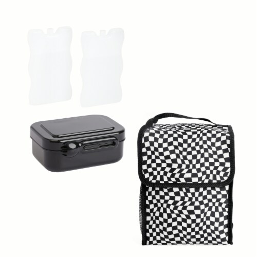 Manna 4 Piece Lunch Kit - Black Perspective: back
