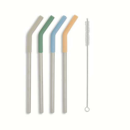 Core Home Reusable Straws & Cleaning Brush Set Perspective: back