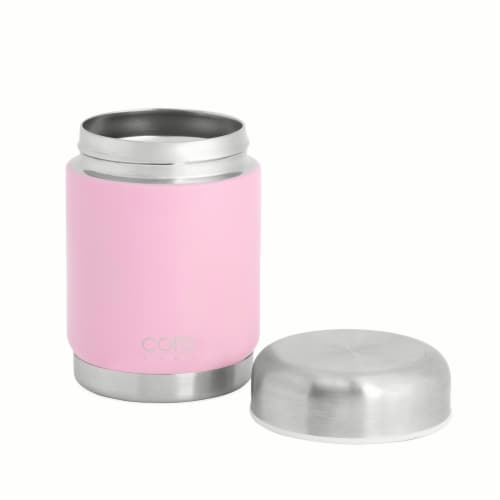 Core Home Nourish Stainless Steel Food Jar - Pink Perspective: back