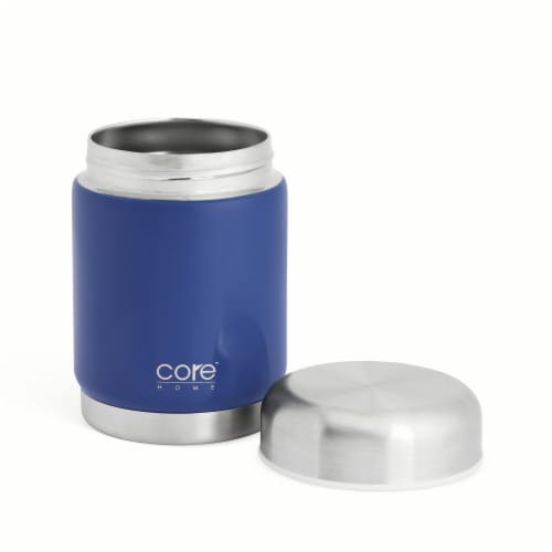 Core Home Nourish Stainless Steel Food Jar - Blue Perspective: back