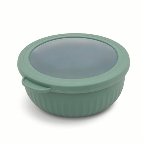 Core Home Classic Mixing Bowl With Lid - Green Perspective: back
