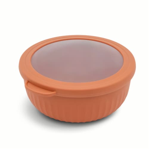 Core Home™ Classic Mixing Bowl With Lid  - Orange Perspective: back