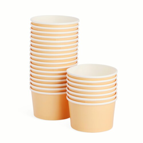Core™ Home 10-Ounce Paper Snack Cups - Peach Perspective: back