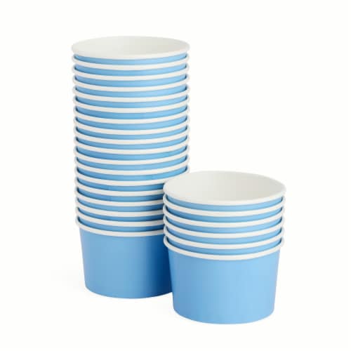 Core Home™ 10-Ounce Paper Snack Cups - Blue Perspective: back