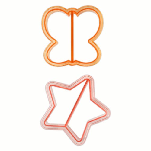Core Home Butterfly & Star Sandwich Cutters Perspective: back
