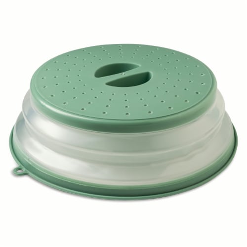 Core Home Collapsible Microwave Cover - Green Perspective: back