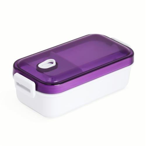 Core Home® 2-Section Snack Container Purple Perspective: back