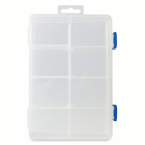 Core Home™ 8 Section Snackle Box - Blue Perspective: back