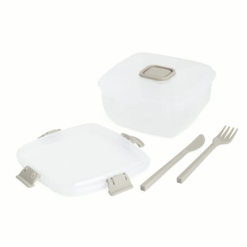 Core™ Home 3-Section Lunch Container Set - Grey Perspective: back