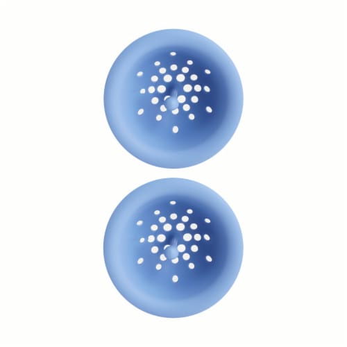 Core Home™ Basic Sink Strainers 2 Piece Set Blue Perspective: back
