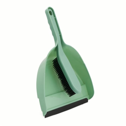 Core Home™ Ultraflex Dustpan & Brush Set Green Perspective: back