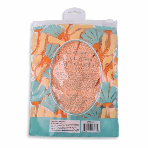 Core Home Exfoliating Bath Gloves Perspective: back