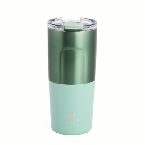 Manna™ Ridge™ Stainless Steel Tumbler Green Perspective: back