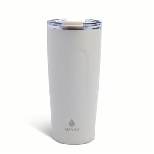 Manna™ Ridge™ Stainless Steel Coffee Tumbler - Grey Perspective: back