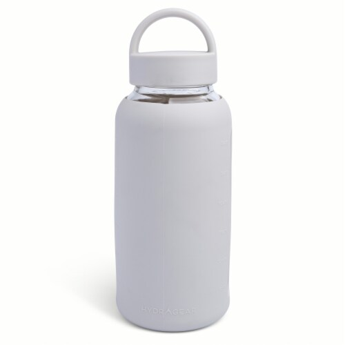 Manna™ Glass Water Bottle - Grey Perspective: back