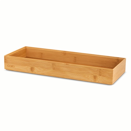 Core Home Bamboo Drawer Organizer Perspective: back