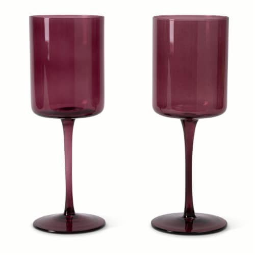 Core Home Wine Glass 2-Pack - Purple Perspective: back