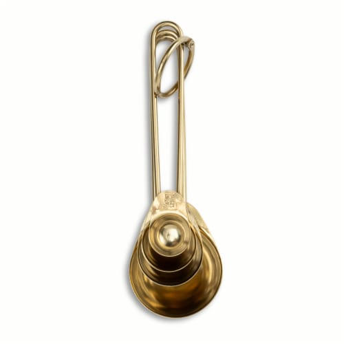 Core Home™ 4 Piece Gold Measuring Spoon Set Perspective: back