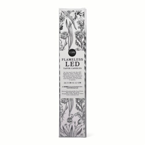 Core Home Flameless LED Twisted Taper Candles - Black Perspective: back