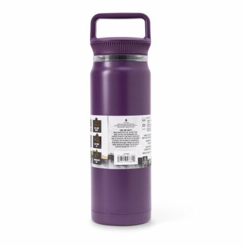 Manna™ Everett™ Stainless Steel Water Bottle - Purple Perspective: back