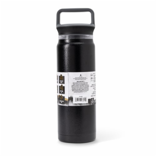 Manna™ Everett™ Stainless Steel Water Bottle - Black Perspective: back