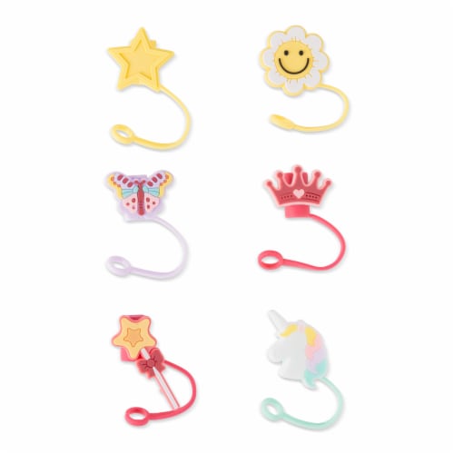 Manna Figural Straw Toppers Kids Perspective: back