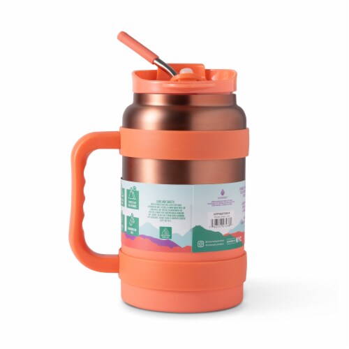 Manna™ Sawyer™ Stainless Steel Bottle - Coral Perspective: back